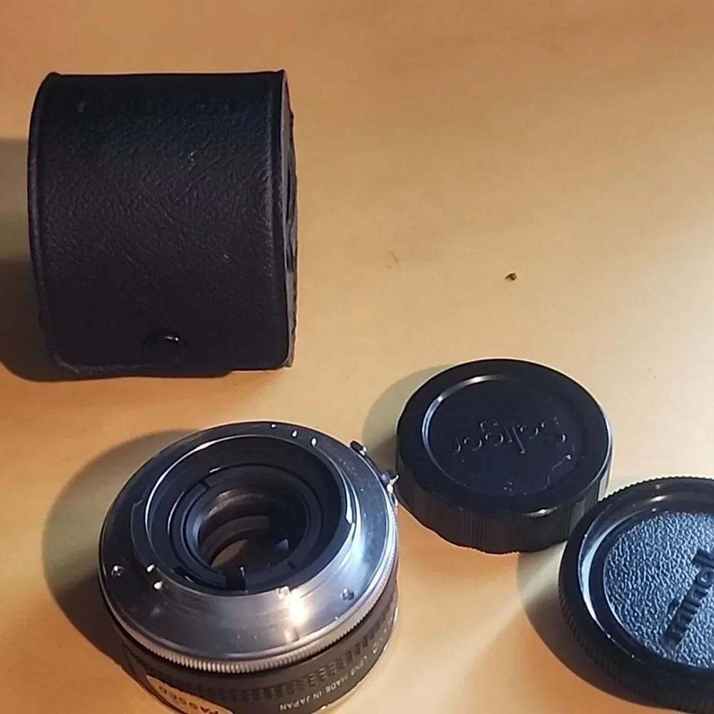 Asanuma Minolta Auto-Tele Converter 2x Camera Lens w/ Case